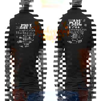 Family Thanksgiving Thanksgiving Cruise Family Pumpkin Men's T-shirt Back Print | Mazezy