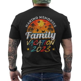 Family Vacation 2023 Funny Making Memories Mens Back Print T-shirt | Mazezy DE