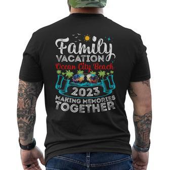 Family Vacation 2023 Maryland Ocean City Beach Mens Back Print T-shirt - Seseable