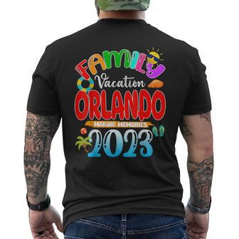 Family Vacation Orlando Trip 2023 Summer Making Memories Mens Back Print T-shirt - Thegiftio UK
