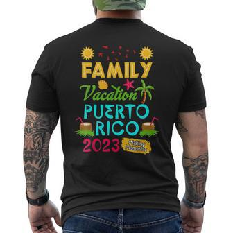 Family Vacation Puerto Rico 2023 Summer Family Trip Mens Back Print T-shirt - Seseable