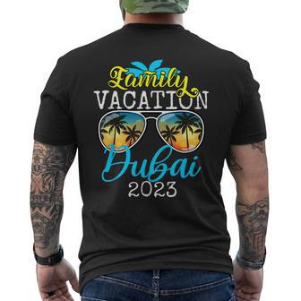 Family Vacay Squad Dubai Trip Family Vacation Dubai 2023 Men's T-shirt Back Print