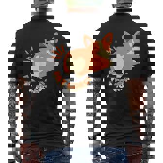 Fat Corgi - Corgi Dog - Corgi Lover - Funny Animal - Corgie Mens Back Print T-shirt | Mazezy