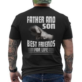 Father And Son Best Friends For Life Cool Matching Family Men's Back Print T-shirt | Mazezy