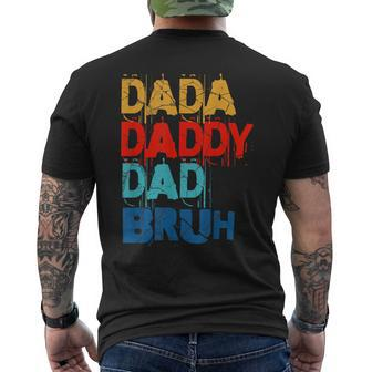 Fathers Day 2023 Funny Dad Daddy Retro Mens Back Print T-shirt - Seseable