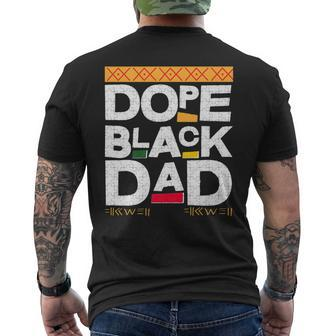 Fathers Day Dope Black Dad Black History Melanin Black Pride Mens Back Print T-shirt - Seseable