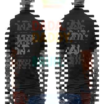 Fathers Day For Dad Funny Dada Daddy Dad Bruh Mens Back Print T-shirt - Thegiftio
