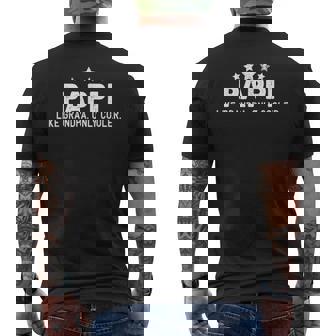 Fathers Day Pappi Like Grandpa Only Cooler Men's Back Print T-shirt | Mazezy