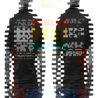 Fathers Day Retro Dad Worlds Best Farter I Mean Father Mens Back Print T-shirt - Thegiftio