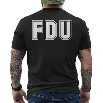Fdu Vintage Arch College University Alumni Mens Back Print T-shirt - Thegiftio UK