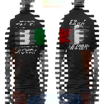 Feast Of San Gennaro Outfit Little Italy New York Festival  Mens Back Print T-shirt