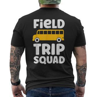Field Trip Squad School Bus Field Day Vibes 2023 Men's T-shirt Back Print - Seseable