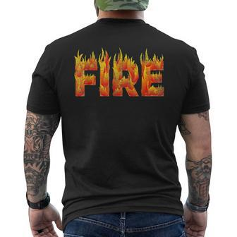 Fire And Ice Diy Last Minute Halloween Party Costume Couples Men's T-shirt Back Print - Seseable