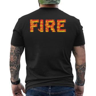 Fire And Ice Last Minute Halloween Matching Couple Costume Men's T-shirt Back Print | Mazezy