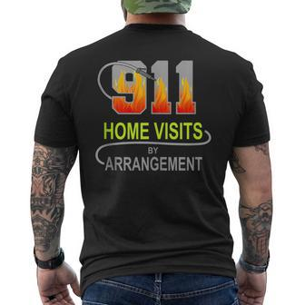 Firefighter And Fire Department With Pride And Honor Mens Back Print T-shirt | Mazezy