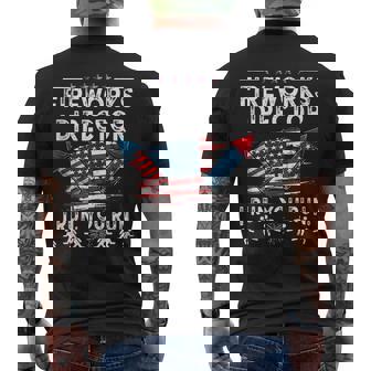Fireworks Director I Run You Run Flag Funny 4Th Of July Mens Back Print T-shirt | Mazezy