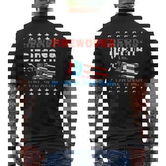 Fireworks Director If I Run You Run Funny 4Th Of July Mens Back Print T-shirt | Mazezy