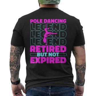 Fitness Retired Dancer Fit Pole Dancing Mens Back Print T-shirt - Monsterry