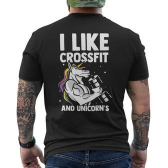 Fitness Unicorn Bodybuilding Sport Lift Weighlifter Gym Mens Back Print T-shirt - Monsterry UK
