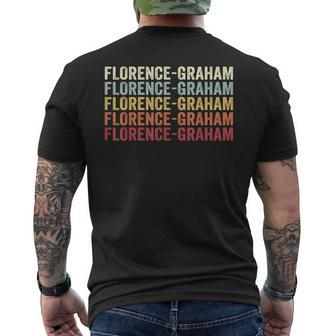 Florence-Graham California Florence-Graham Ca Retro Vintage Men's T-shirt Back Print | Mazezy