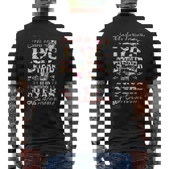 Flower Made In 1973 September 50 Years Of Being Awesome Mens Back Print T-shirt - Seseable