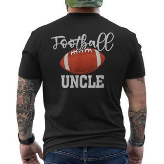 Football Uncle Vintage Football Family Matching Mens Back Print T-shirt | Mazezy