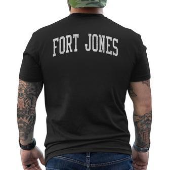 Fort Jones Ca Vintage Athletic Sports Js02 Men's T-shirt Back Print | Mazezy