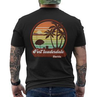 Fort Lauderdale Florida Beach Souvenir Ft Lauderdale 70S 80S Men's T-shirt Back Print | Mazezy