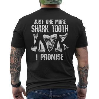 Fossil Th Just One More Shark Tooth I Promise Funny Joke Mens Back Print T-shirt - Thegiftio UK