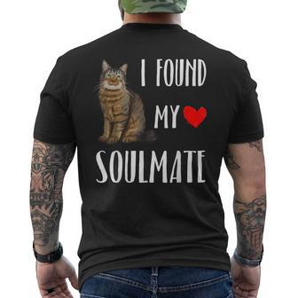 I Found My Soulmate Pixiebob Cat Lover Best Friend Men's T-shirt Back Print | Mazezy