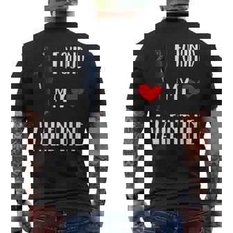 I Found My Valentine Day Pygmy Killer Whale Lover Men's T-shirt Back Print | Mazezy
