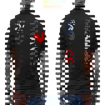 France Rugby Man Woman Child Rugby Player Xv Men's T-shirt Back Print | Seseable UK