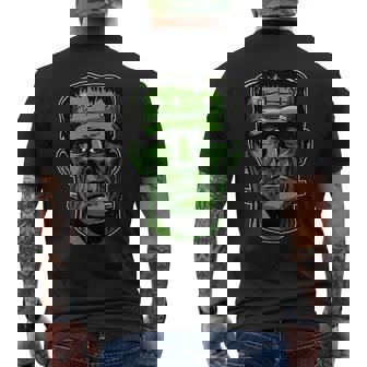 Frankenstein Monster Cartoon Horror Movie Monster Halloween Halloween Men's T-shirt Back Print | Mazezy