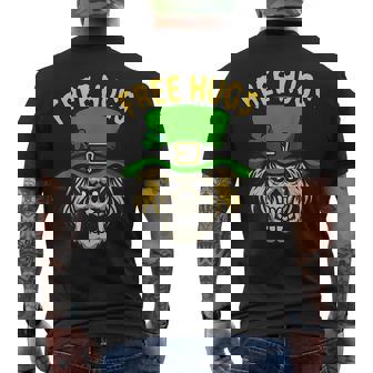 Free Hugs From Scary Leprechaun For St Patrick Halloween Mens Back Print T-shirt | Mazezy