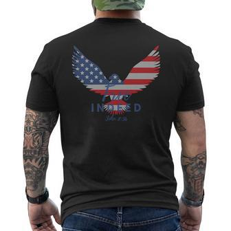 Free Indeed 4Th Of July Clothes America United States Mens Back Print T-shirt