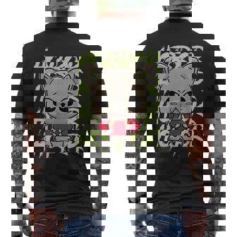 French Bulldog Anime Dog Horror Occult Horror Men's T-shirt Back Print | Mazezy