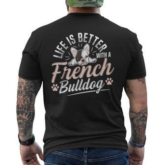 French Bulldog Design For A French Bulldog Owner Mens Back Print T-shirt - Seseable