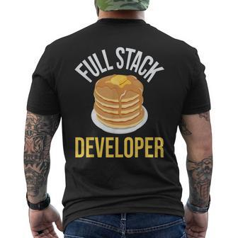 Full Stack Developer Computer Science Programmer Coding Men's T-shirt Back Print | Mazezy