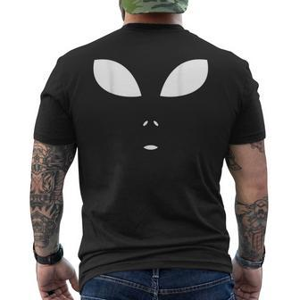 Fun Alien Face Scary Science Fiction Geek Gift Mens Back Print T-shirt | Mazezy