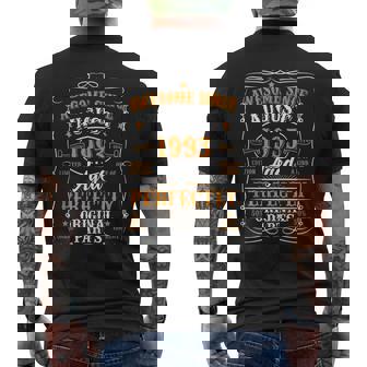 Funny 30 Years Old August 1993 Vintage 30Th Birthday Gifts Mens Back Print T-shirt - Seseable