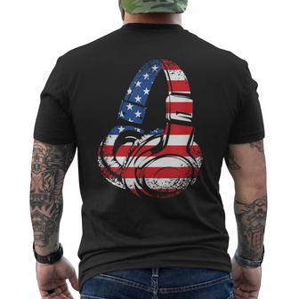 Funny 4Th Of July American Flag Gaming Patriotic Boys Kids Mens Back Print T-shirt - Thegiftio UK