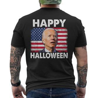 Funny 4Th Of July Happy Halloween Confused 4Th Of July 2023 Halloween Funny Gifts Mens Back Print T-shirt | Mazezy