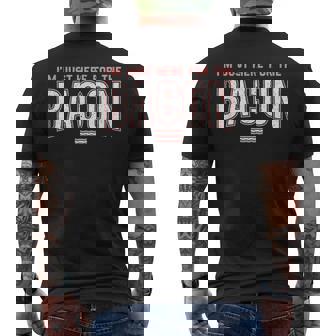 Bacon Lover I'm Just Here For The Bacon Men's T-shirt Back Print | Mazezy