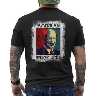 Funny Biden Horror American Zombie Story Halloween Halloween Funny Gifts Mens Back Print T-shirt | Mazezy