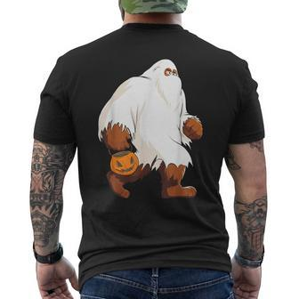 Bigfoot Ghost Halloween Costume Men's T-shirt Back Print - Monsterry UK