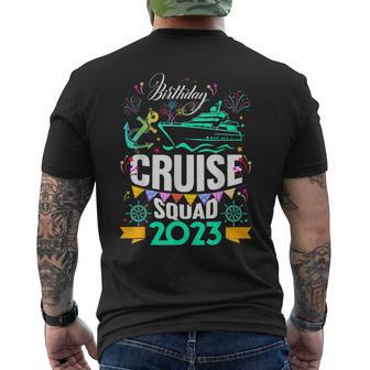 Funny Birthday Cruise Squad 2023 Vacation Party  Mens Back Print T-shirt
