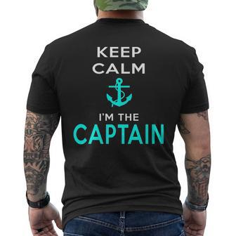 Funny Boat Captain Sailing Humor Quote Nautical Anchor Mens Back Print T-shirt | Mazezy