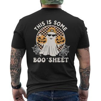 This Is Some Boo Sheet Halloween Boo Ghost Men's T-shirt Back Print - Seseable