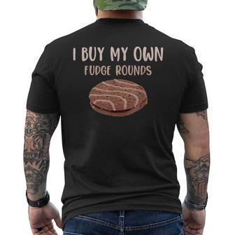 I Buy My Own Fudge Rounds Vintage Fudge Rounds Men's T-shirt Back Print | Mazezy