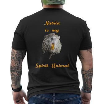 Cajun Louisiana Nutria Rat Spirit Animal Men's T-shirt Back Print | Mazezy